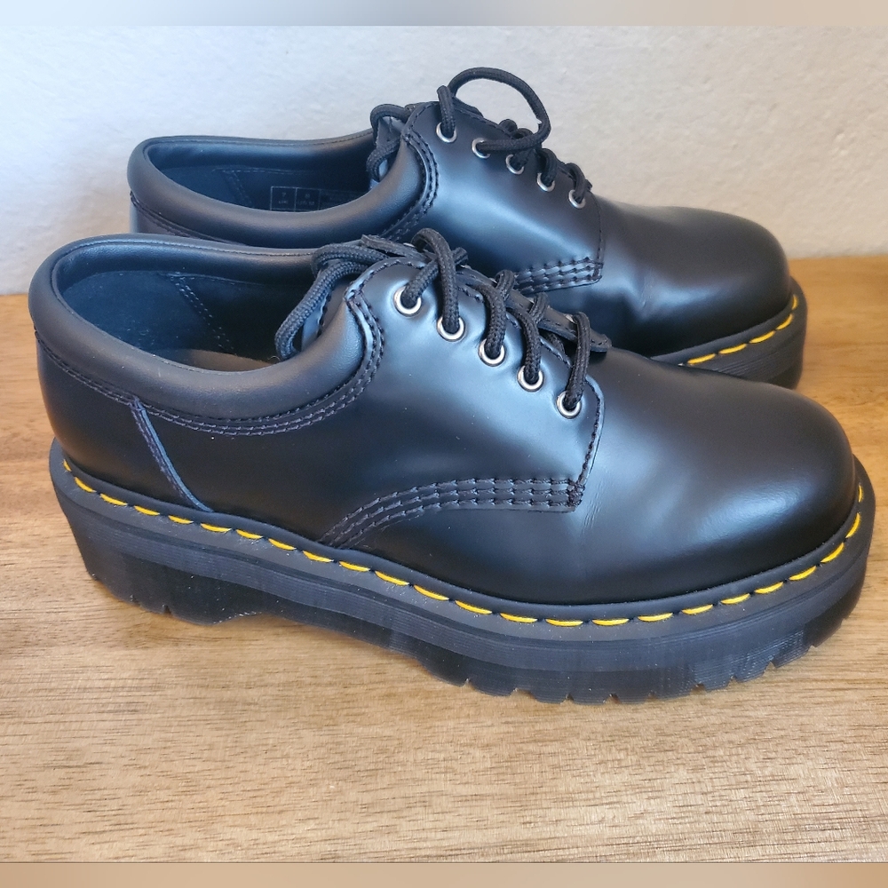 Like New!!!Dr Martens Quad Platform Casual/Work Mens Size 8 Ladies 9 - Picture 3 of 11